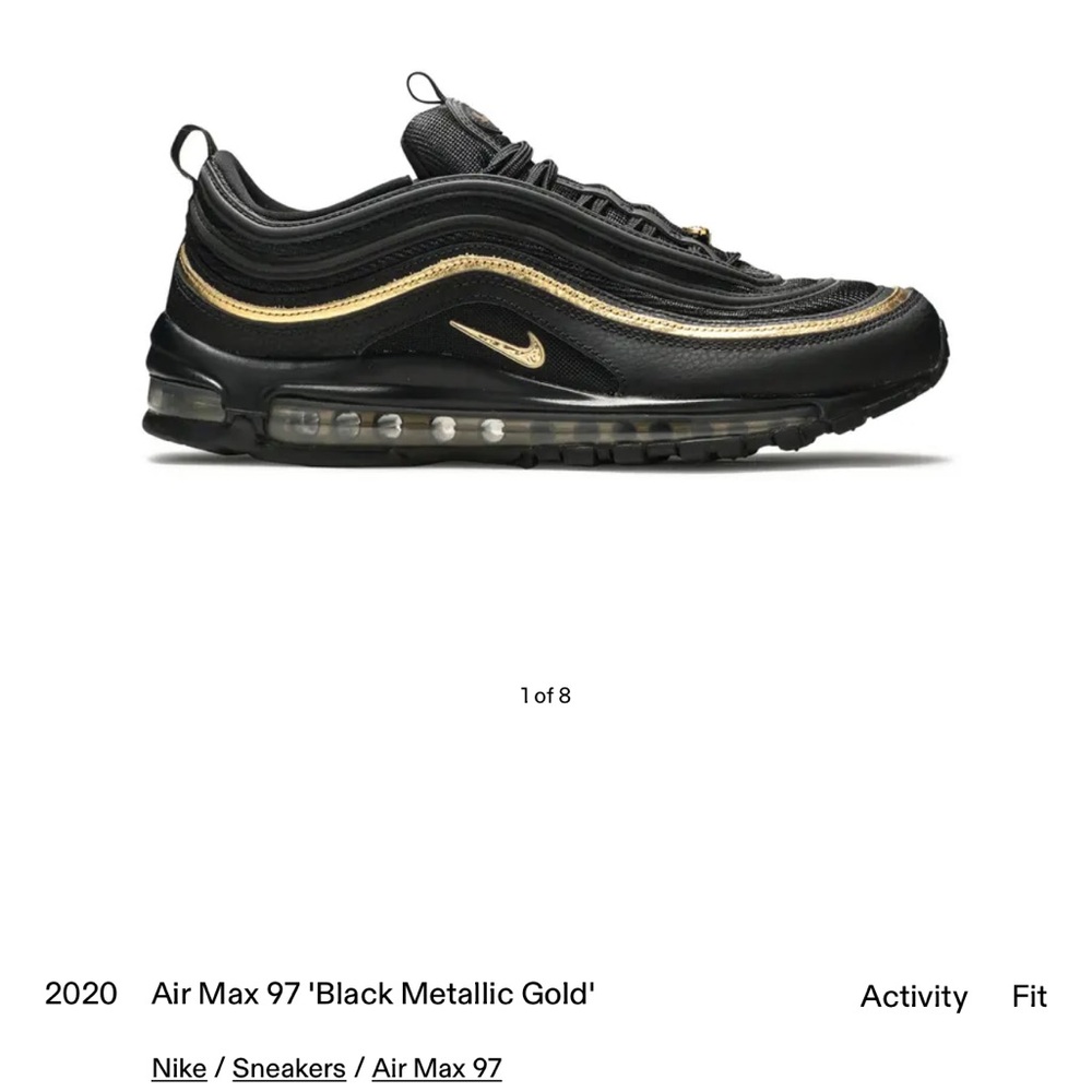 Nike Air Max 97 Black with Gold